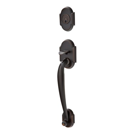 Emtek Oil Rubbed Bronze Handleset 4322WMUS10BLH 4322WMUS10BLH